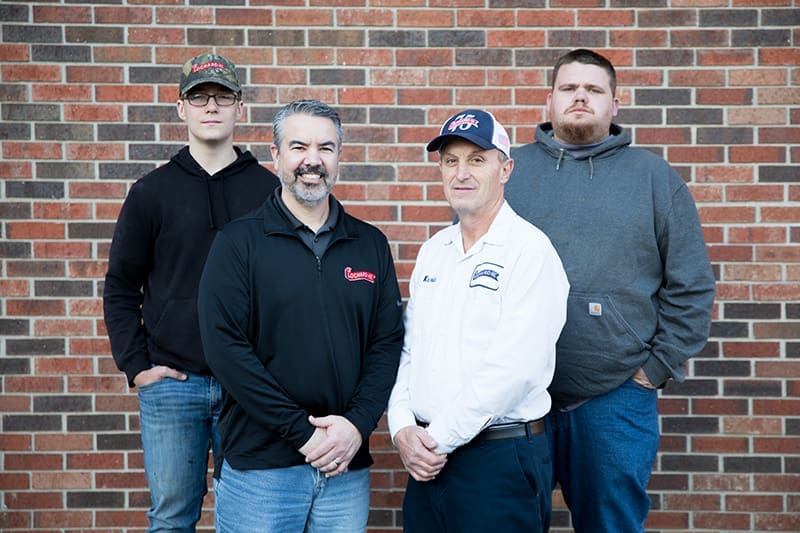 Lochard Inc, Lochard HVAC Plumbing and Service, AC Repair Sidney OH, AC Maintenance Sidney OH, AC Tune Up Sidney OH, AC Installation Sidney OH, AC Replacement Sidney OH, Sidney OH Smiling Lochard HVAC, Plumbing & Service technicians representing AC services in Sidney, OH, providing professional air conditioner repair, AC installation, cooling system maintenance, refrigerant leak repair, compressor diagnostics, thermostat troubleshooting, airflow testing, HVAC tune-ups, frozen coil service, and energy-efficient residential and commercial cooling solutions.